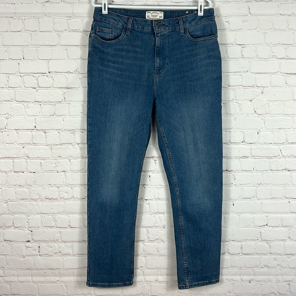 FATFACE Chesham Light Wash Vintage Blue Girlfriend Jeans Size UK 12R US 8R